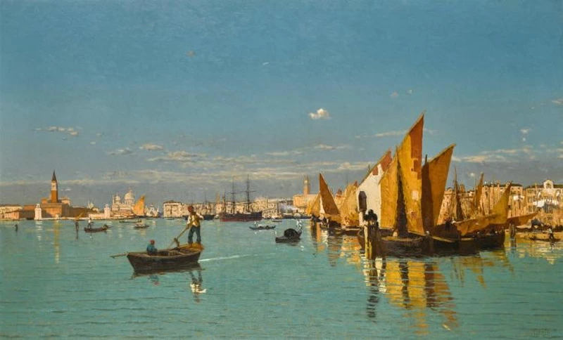 Una veduta del Bacino di San Marco con la Punta della Dogana